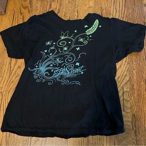 Black Butterfly Baby Tee
